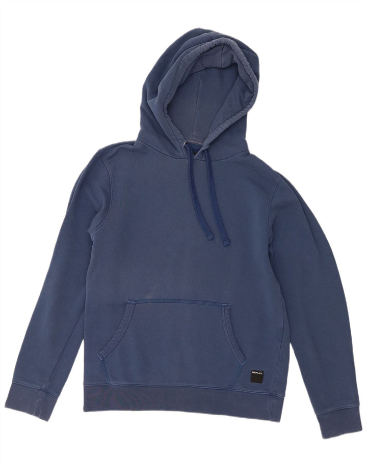 Replay Ανδρικό Hoodie Jumper Large Navy Blue