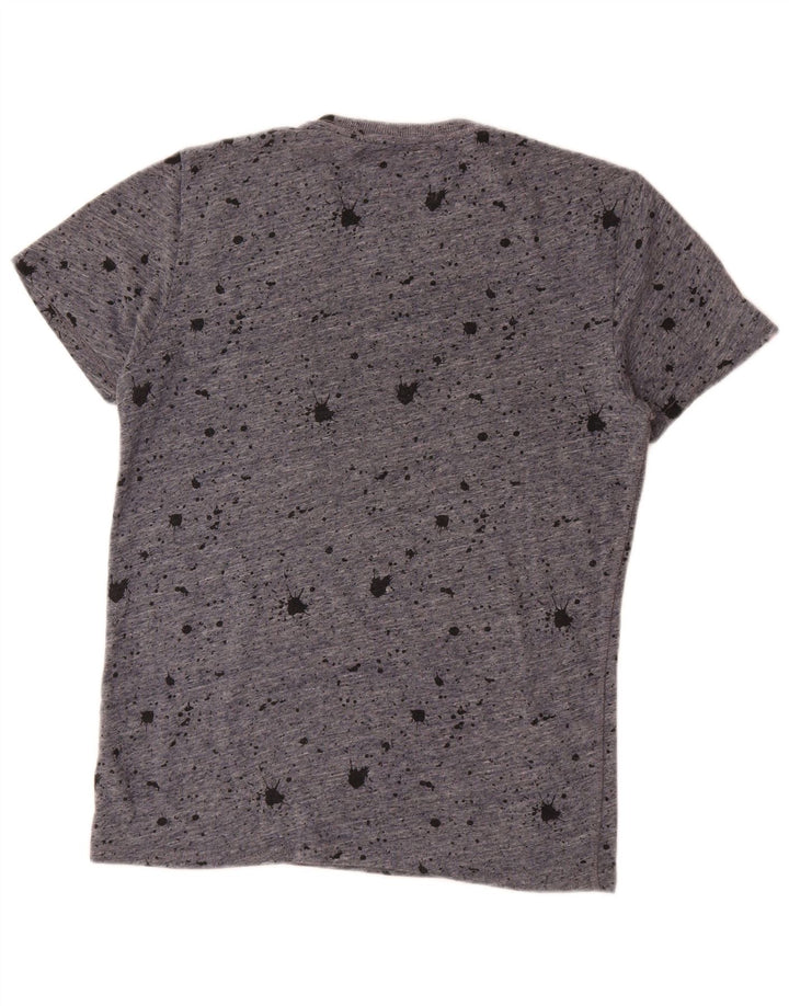 Superdry T-Shirt Graphique Homme Gris Moyen Tie Dye Coton
