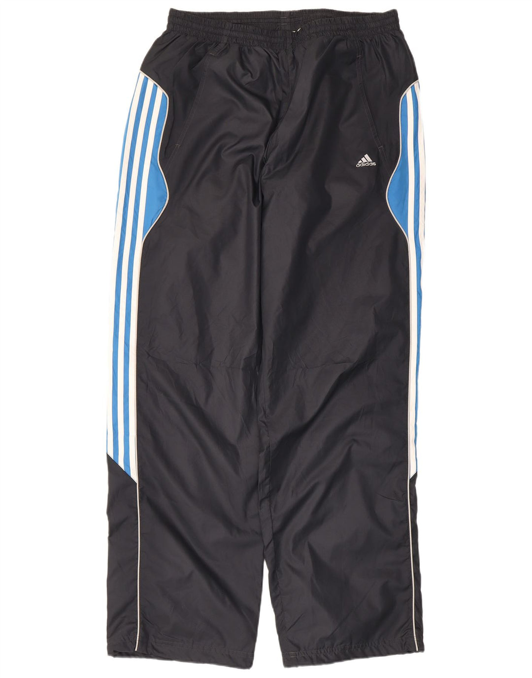 Adidas Herren-Trainingshose XL, graues Colourblock-Polyester