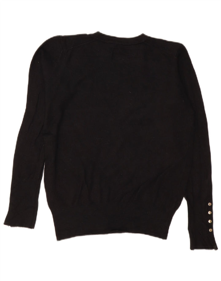 Zara dametrøjetrøje med rund hals DK 14 Medium Sort viskose