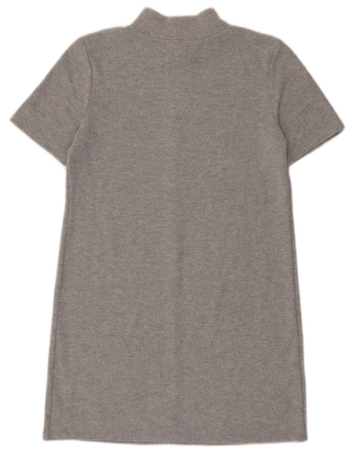 Zara Womens Shift Dress UK 12 Medium Grey