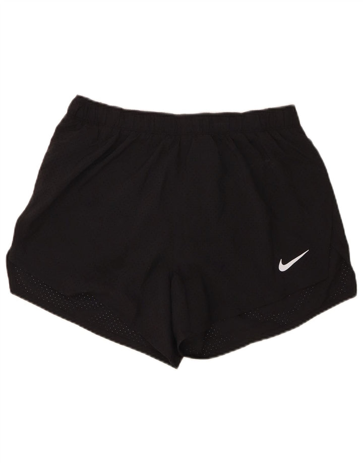Nike Womens Dri Fit Sport Shorts UK 14 Medium Black Polyester