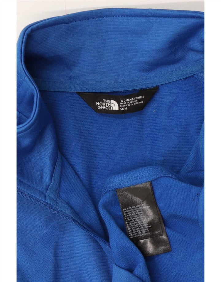 Top de trening The North Face pentru femei, cu fermoar și gât, cu pulover, UK 14, albastru mediu