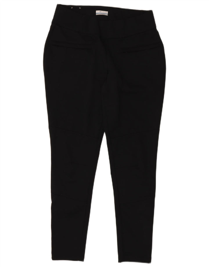COLUMBIA Womens Slim Casual Trousers Medium W32 L30 Black Polyester