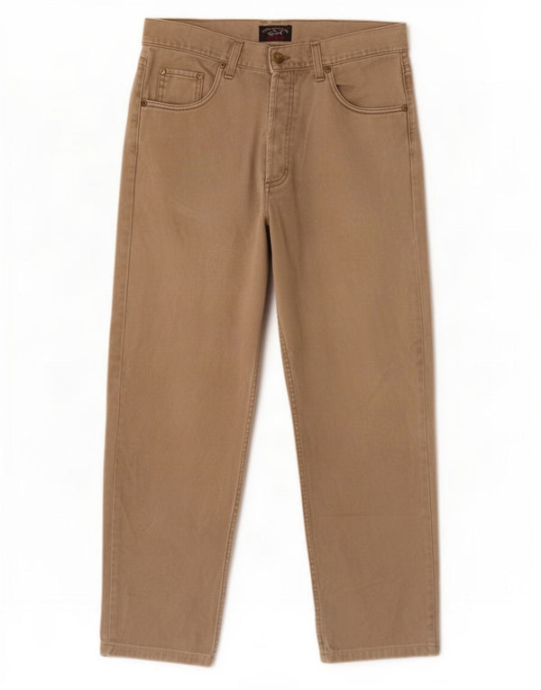 Paul & Shark Jeans dritti da yachting da uomo IT 50 Large W31 L28 Cotone beige