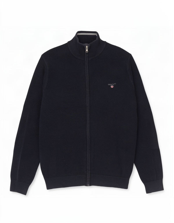 Gant herre cardigan sweater Stor marineblå bomuld