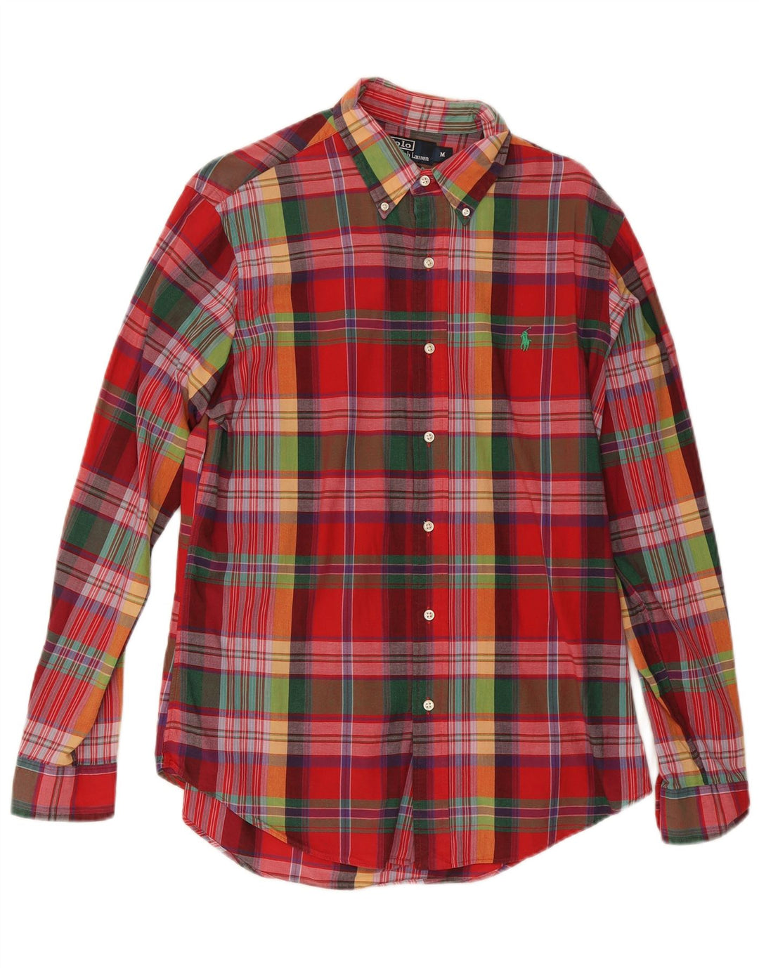 Polo Ralph Lauren Mens Custom Fit Shirt Medium Multicoloured Check Cotton