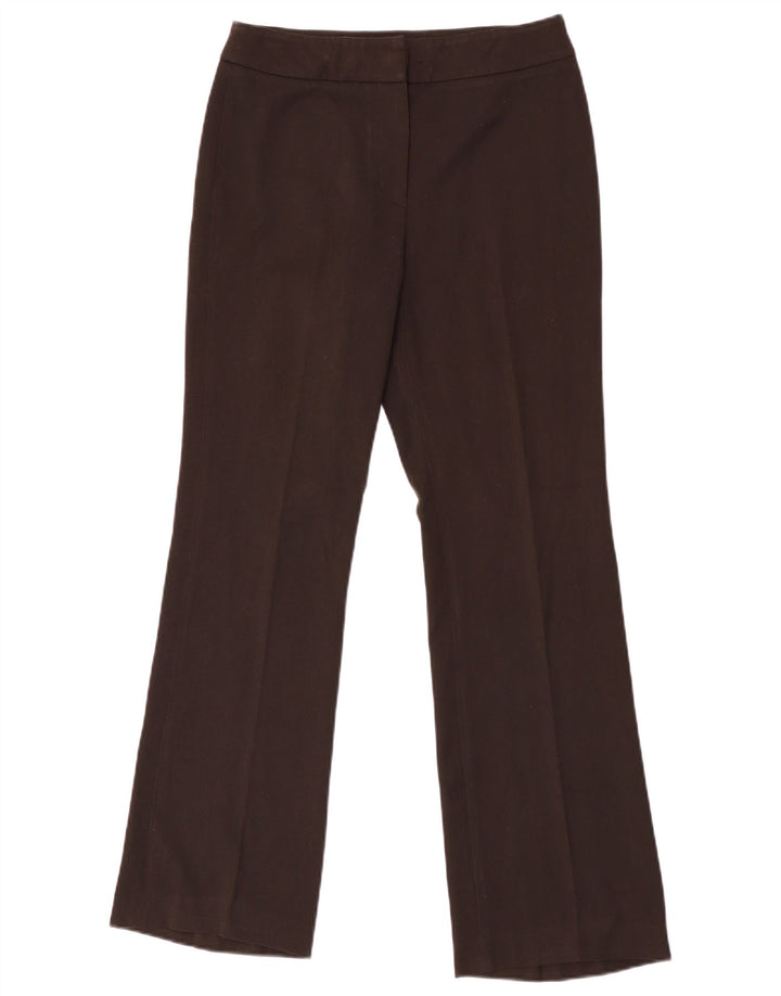 Pantaloni da abito bootcut da fine settimana Max Mara da donna UK 8 piccoli W27 L30 marrone