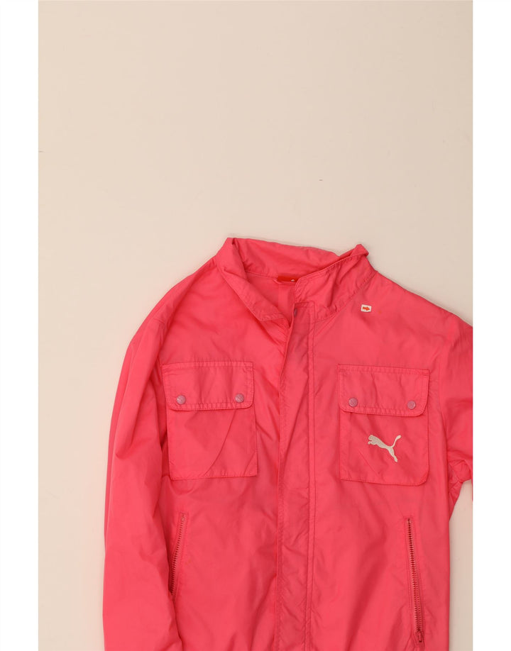 PUMA Womens Bomber Jacket UK 12 Medium  Pink Nylon Vintage Puma and Second-Hand Puma from Messina Hembry 