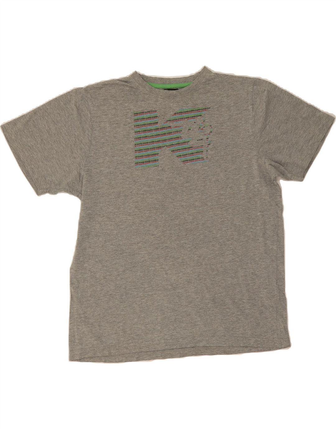 KAPPA Mens Graphic T-Shirt Top Large Grey Cotton Vintage Kappa and Second-Hand Kappa from Messina Hembry 