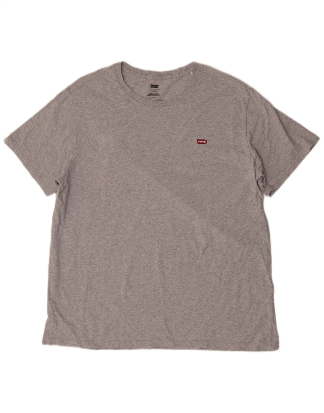Levi's Mens Standard Fit T-Shirt Top XL Grey Cotton