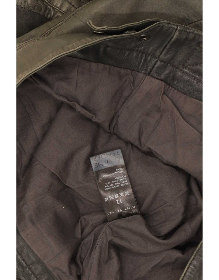 Giacca in pelle da donna MINT VELVET UK 12 Verde medio