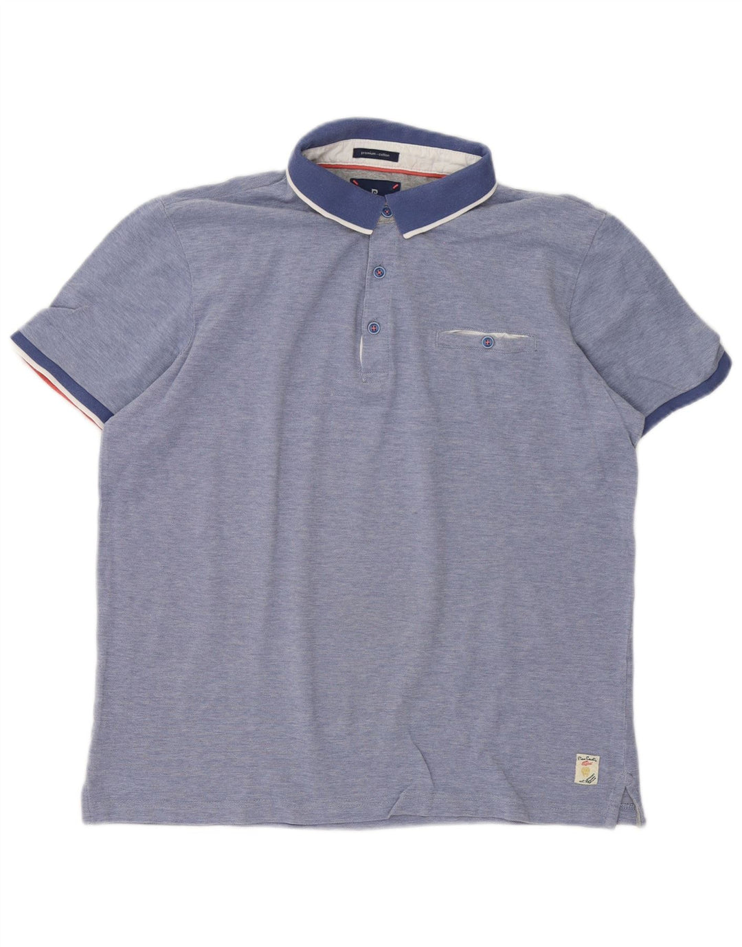 Pierre Cardin Polo Homme Grand Bleu Coton