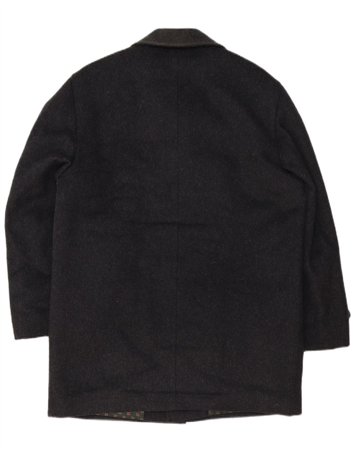 Steinbock Mens Loose Fit Overcoat EU 44 XS Black Wool