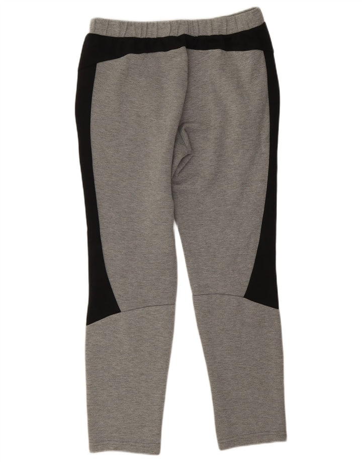 Puma Mens Tracksuit Trousers Medium Grey Colourblock Cotton