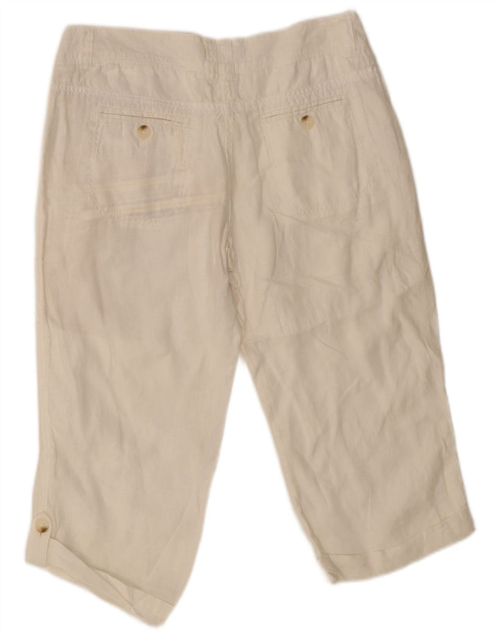 Fat Face Mens Capri Trousers UK 10 Small W32 L23 White