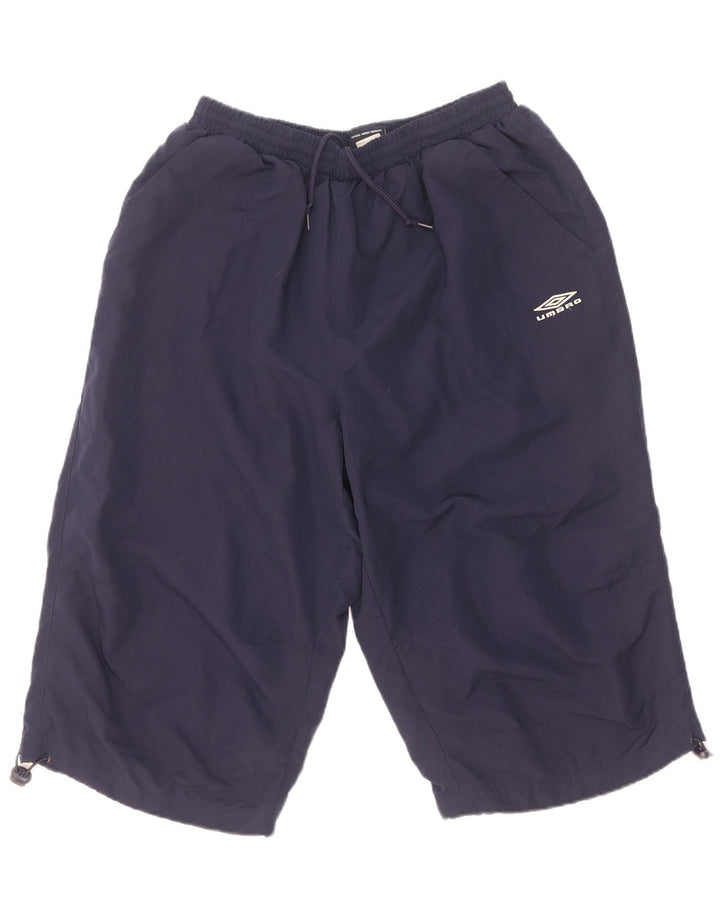 Umbro Herre Bermuda Sport Shorts XL Navy Blue Polyester