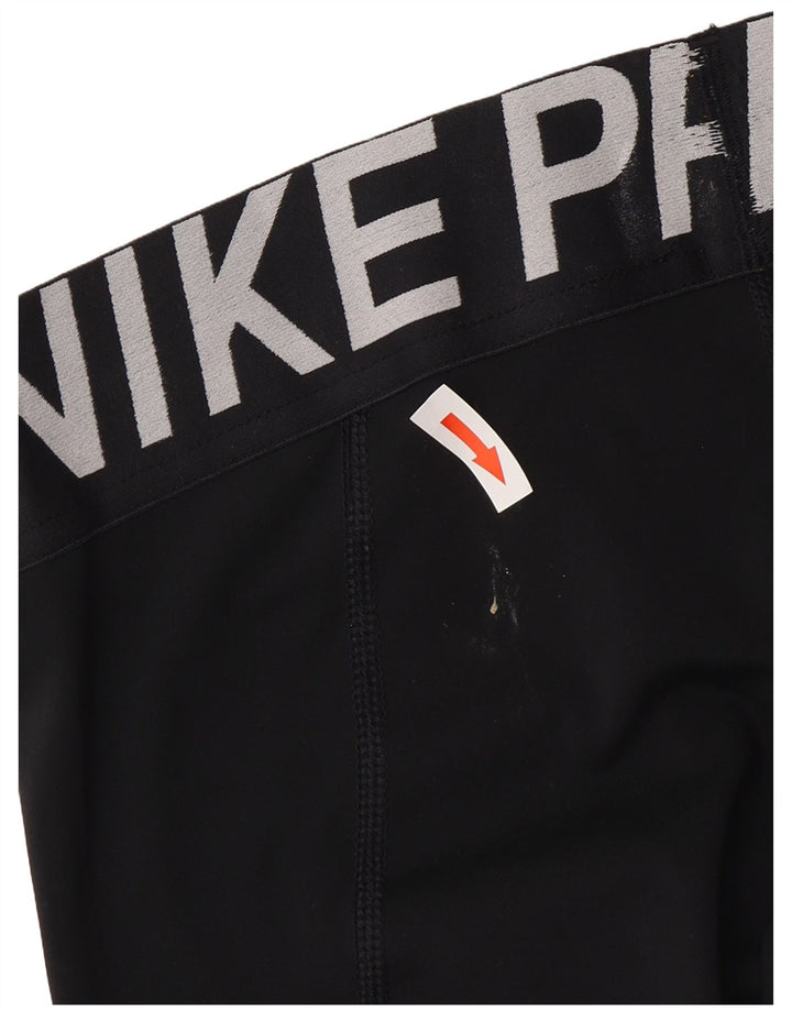Nike Womens Dri Fit Graphic Capri Leggings UK 10 Small  Black