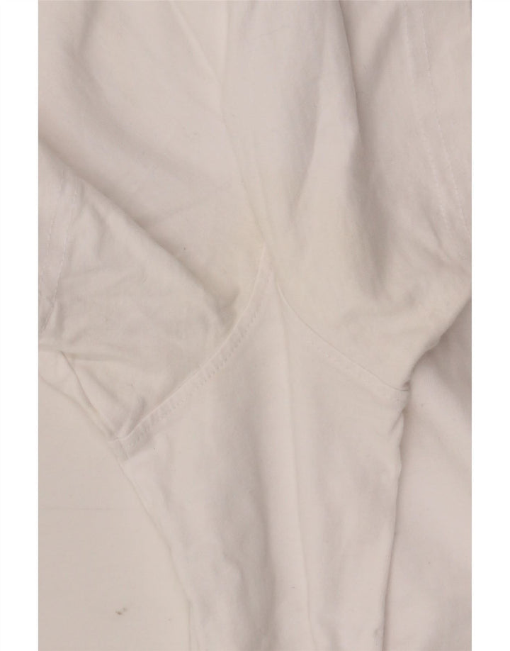 Crew Clothing Mens T-Shirt Top Large White Cotton