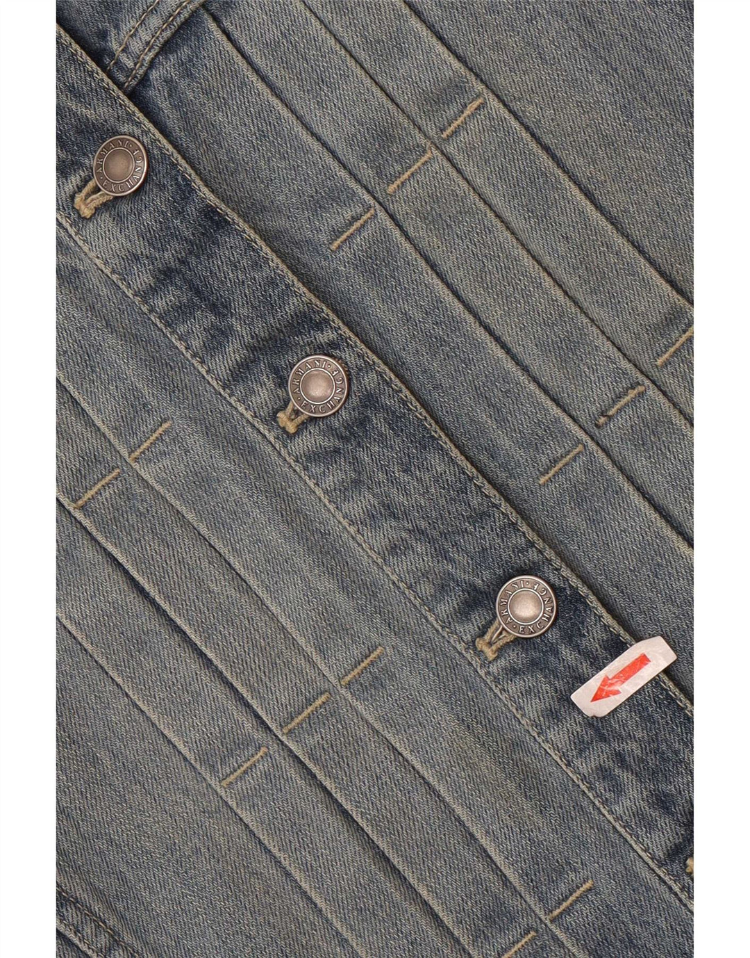 Giacca in denim da donna Armani UK 12 cotone blu medio