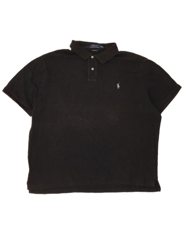 Polo Ralph Lauren Herren Custom Slim Fit Poloshirt 2XL Schwarz
