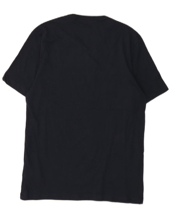 Hugo Boss Mens T-Shirt Top Medium Navy Blue Cotton