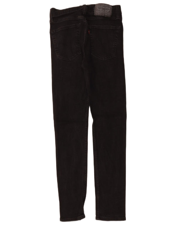 Levi's Damen 510 Skinny Jeans W28 L28 Schwarze Baumwolle