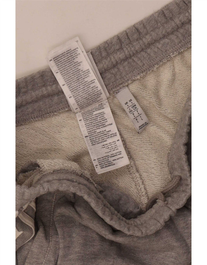 Adidas Mens Sport Shorts Large Grey Flecked Cotton