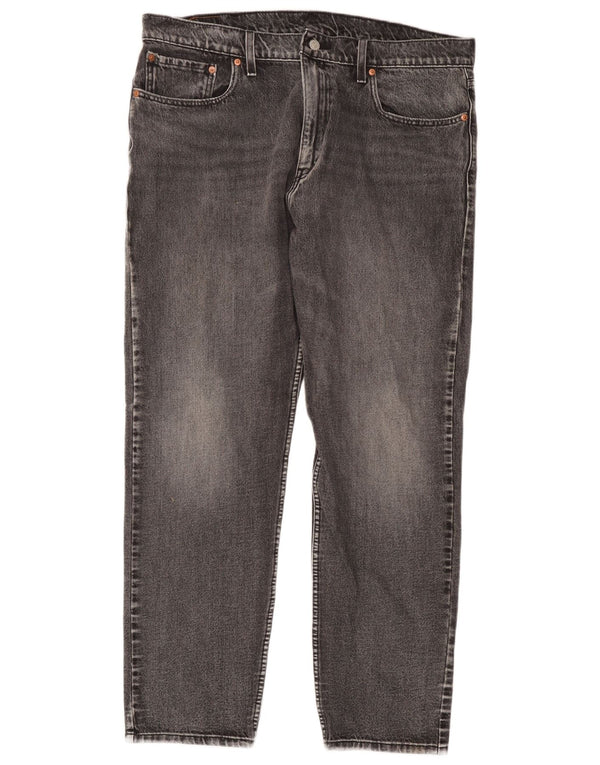 Levi's Mens 502 Tapered Jeans W38 L32 Γκρι βαμβακερό