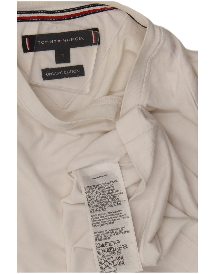 Tommy Hilfiger T-Shirt Homme Blanc Moyen Coton