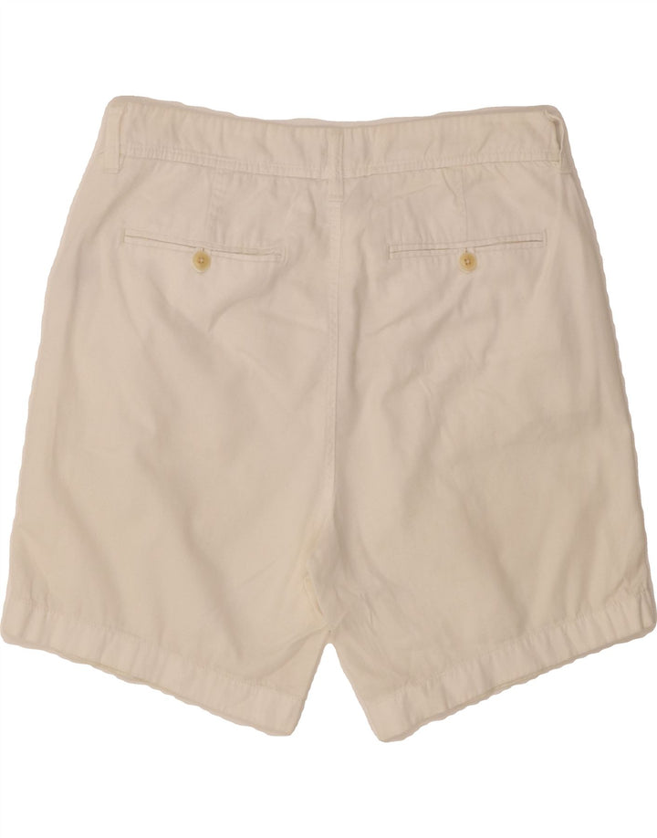 J. CREW Womens Chino Shorts US 6 Medium W30  White Cotton Vintage J. Crew and Second-Hand J. Crew from Messina Hembry 