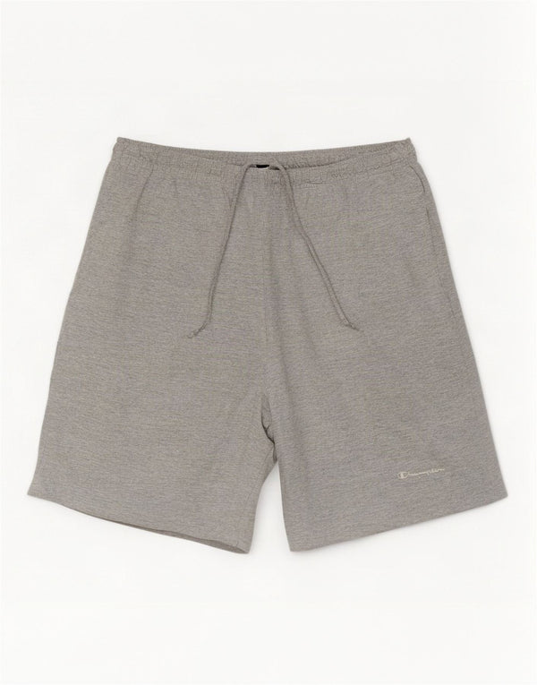 Champion Mens Sport Shorts XL Grey Flecked Cotton
