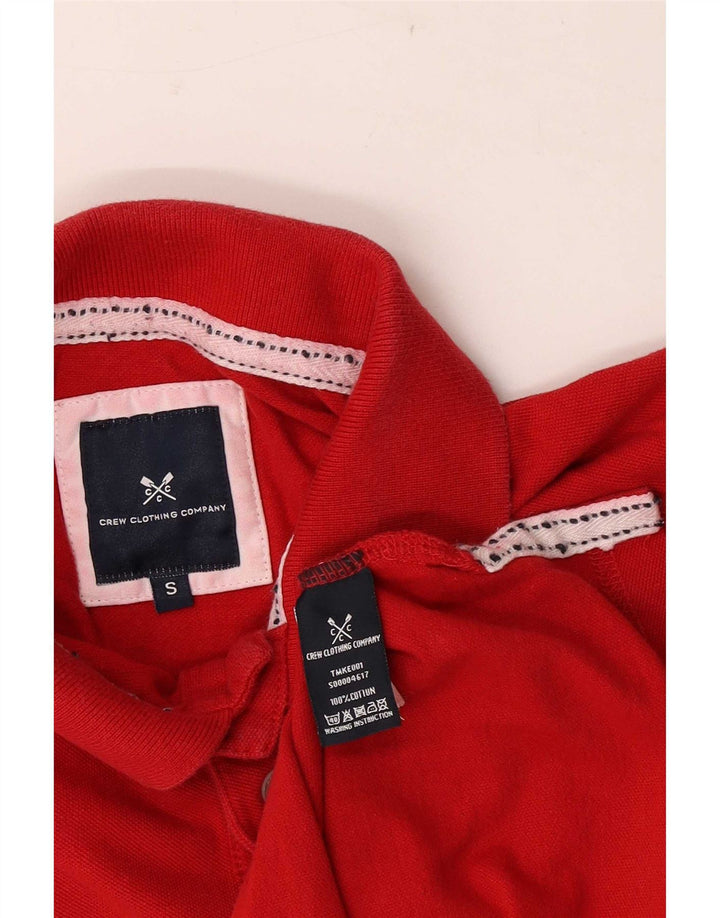 Crew Clothing Mens Polo Shirt Small Red Cotton