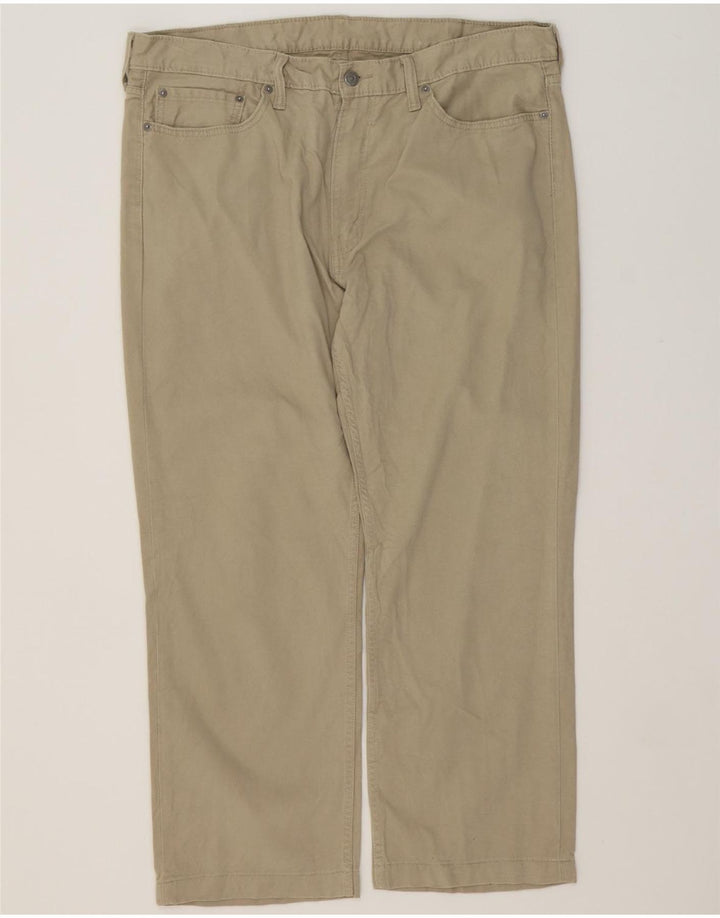 LEVI'S Mens Straight Casual Trousers W40 L28 Beige Cotton Vintage Levi's and Second-Hand Levi's from Messina Hembry 