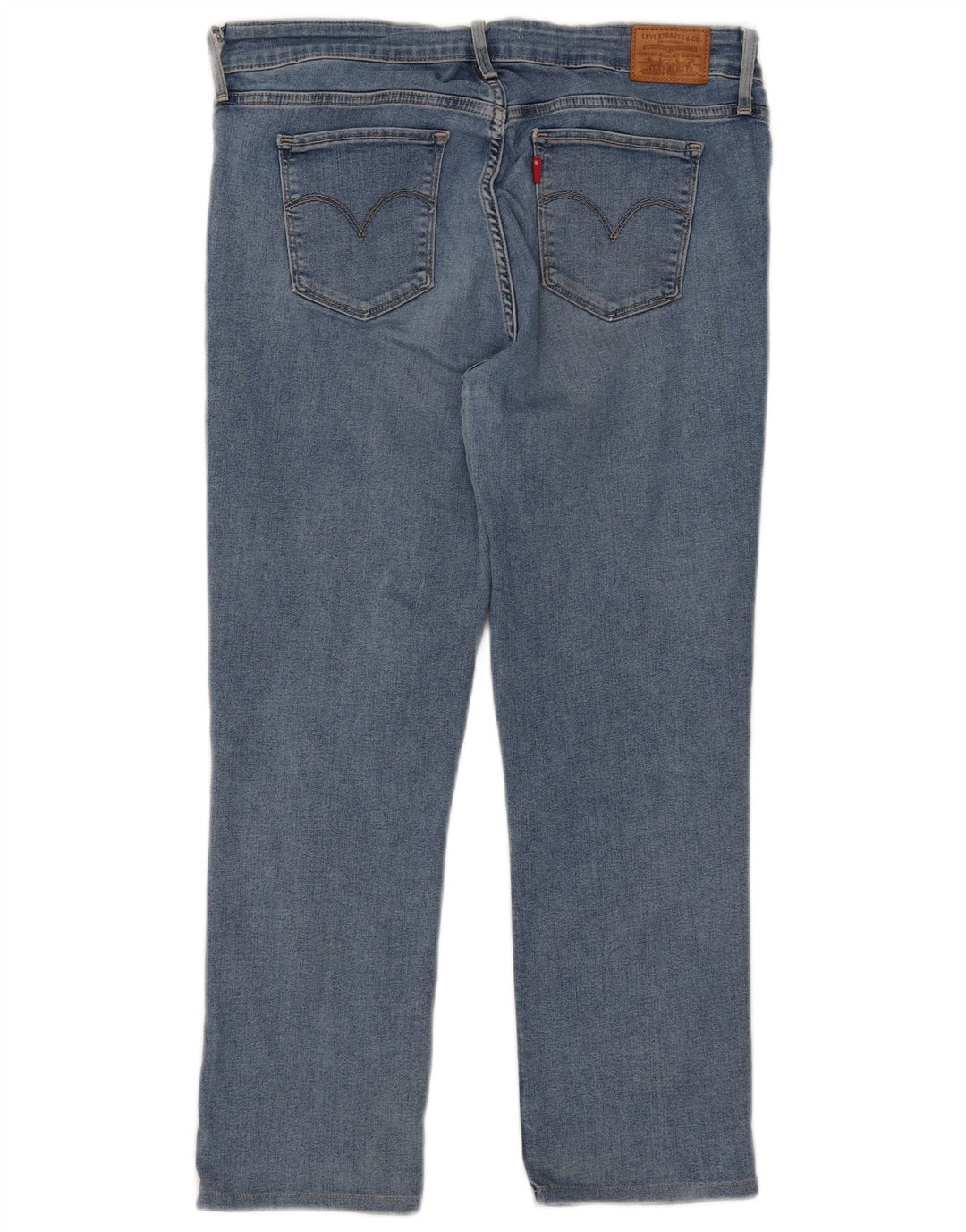Levi's Womens 712 Crop Slim Jeans W31 L25 Blue Cotton