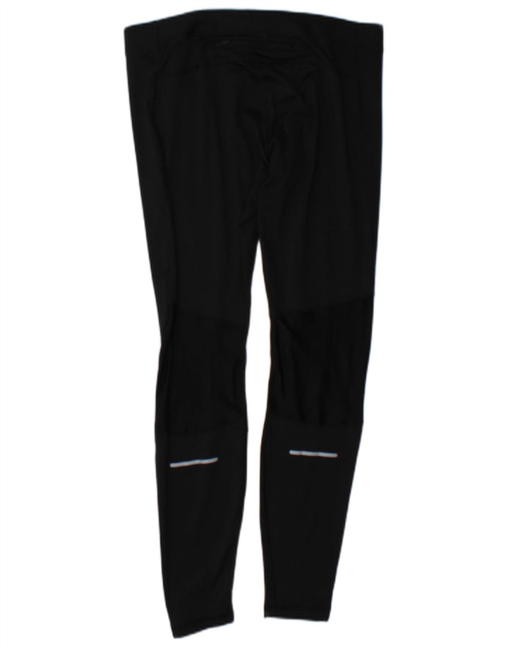 Asics Womens Leggings UK 14 Medium Black Polyester