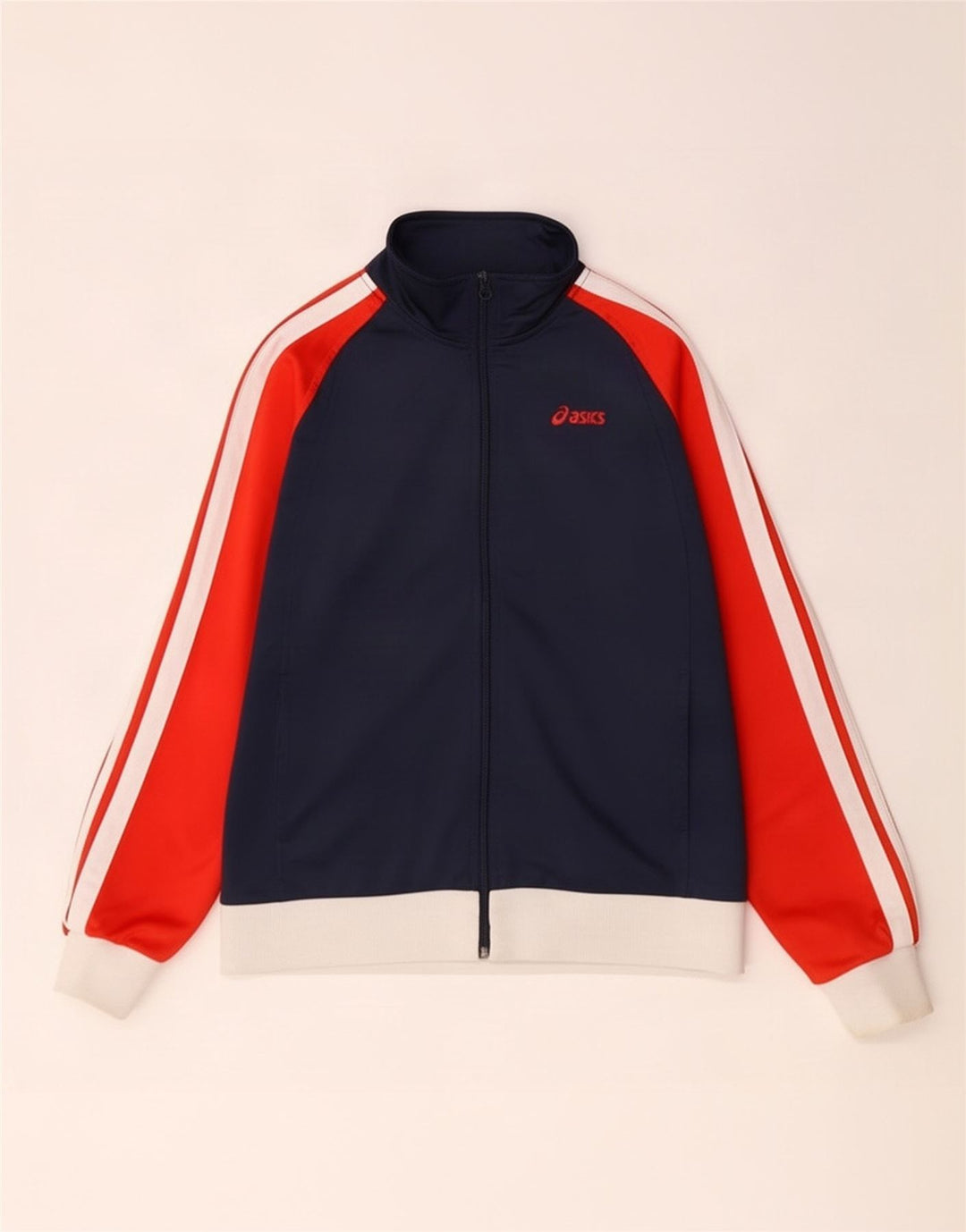 Asics Veste de Survêtement Homme Bleu Marine Moyen Colourblock