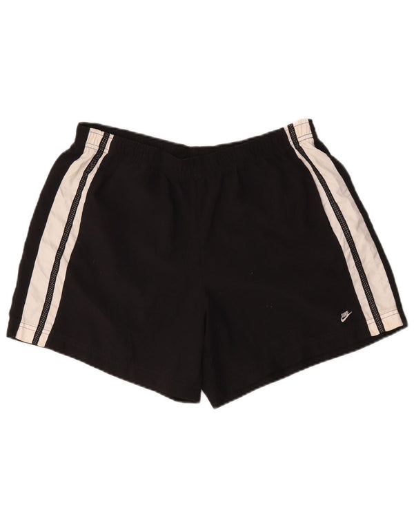 Nike Womens Sport Shorts US 12/14  Large Black Colourblock Polyester