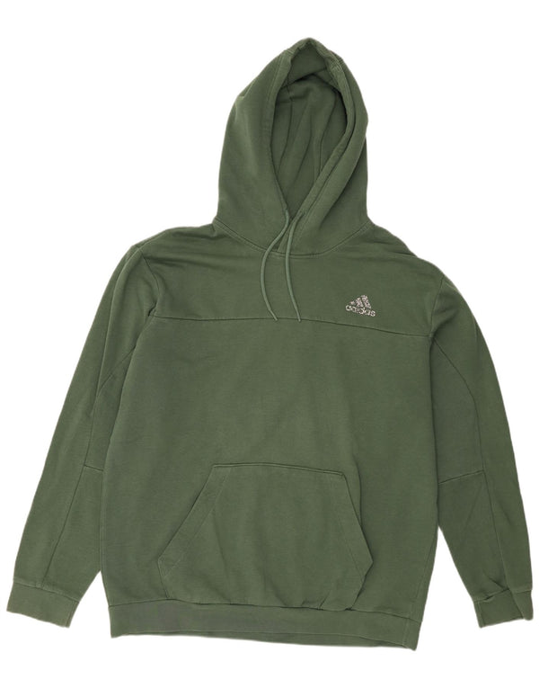 Adidas Mens Hoodie Jumper XL Green Cotton