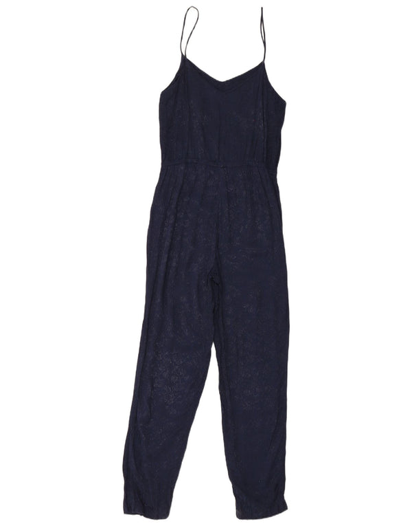 Topshop γυναικεία αμάνικη φόρμα UK 10 Small Navy Blue Floral