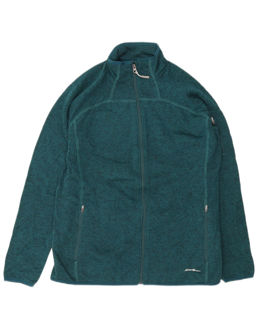EDDIE BAUER Womens Tracksuit Top Jacket UK 18 XL Green Polyester