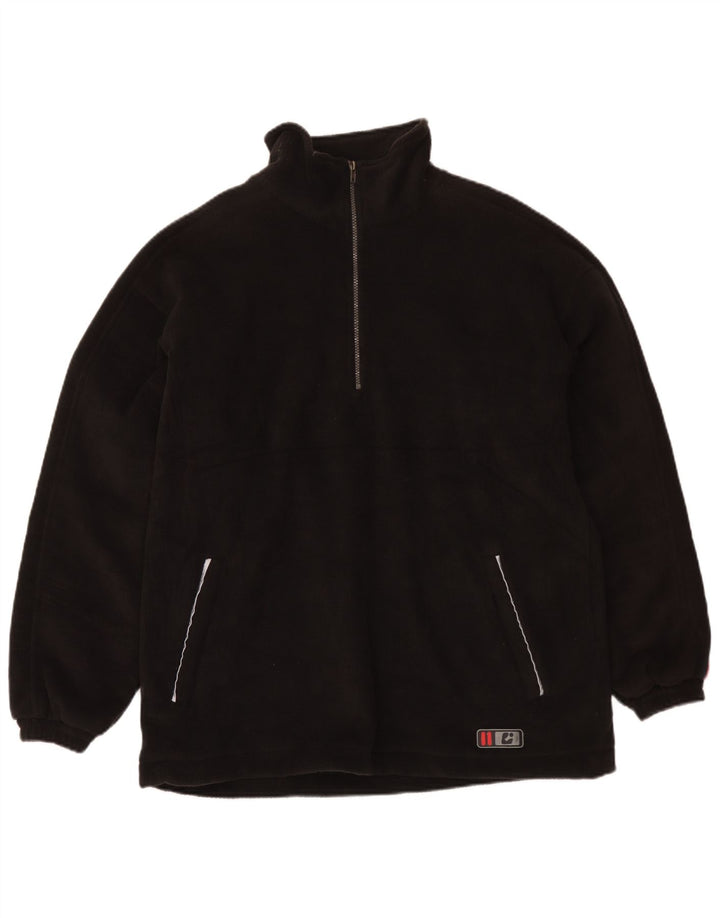 Killtec Mens Zip Neck Fleece Jumper XL Black Polyester