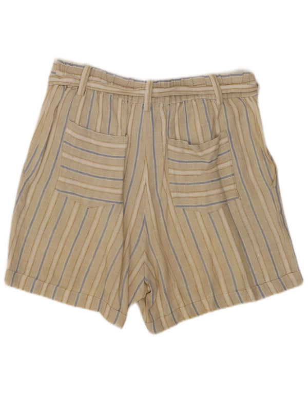 Spodenki damskie Massimo Dutti z wysokim stanem EU 36 XS W26 w beżowe paski
