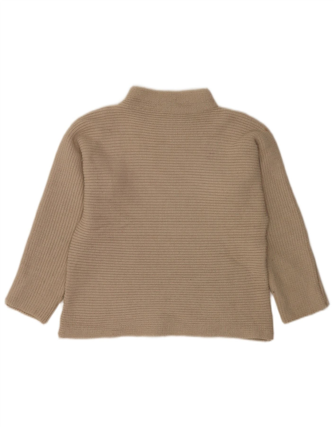 Marks & Spencer Womens Turtle Neck Jumper Sweater UK 8 Small Beige