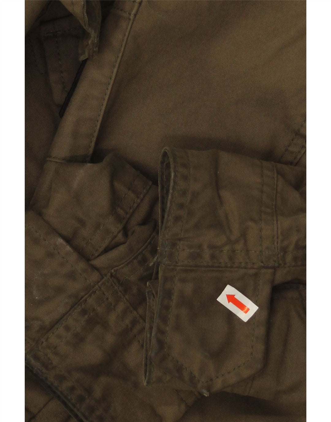Superdry Mens Military Jacket UK 40 Large Khaki Cotton