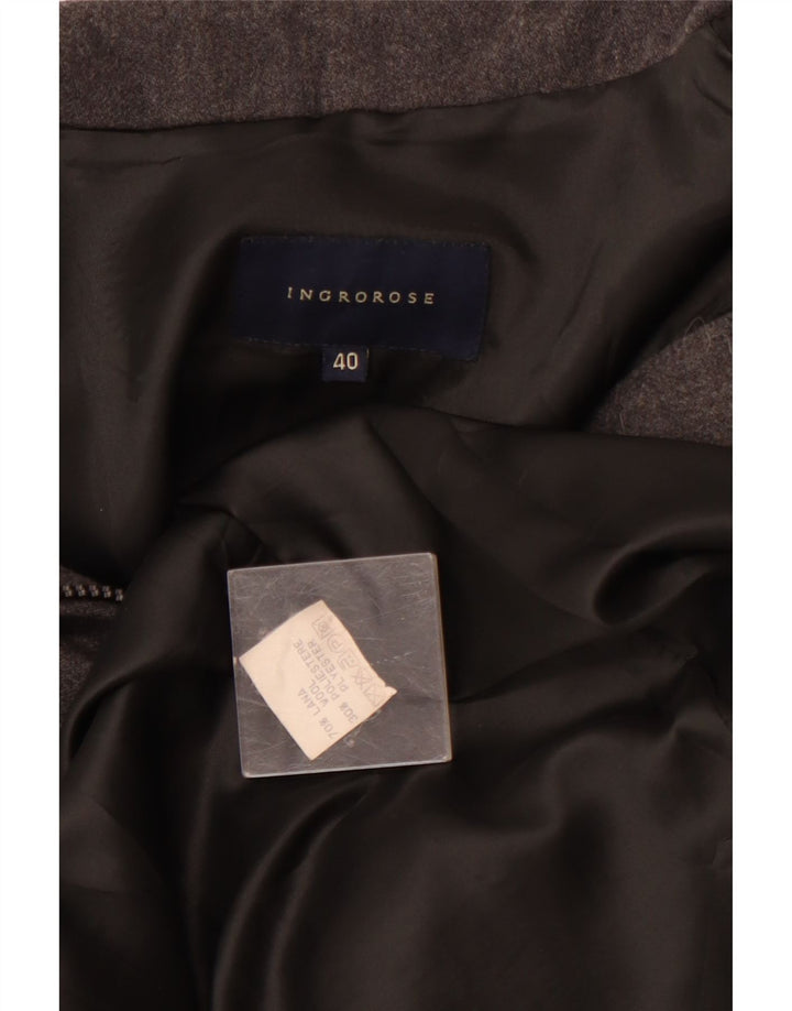 Ingro Rose Womens Overcoat EU 40 Medium Grey Wool