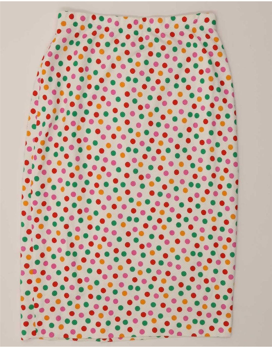 Liola Dame 4-knaps 2-delt nederdelsæt IT 46 Large W28 White Polka Dot