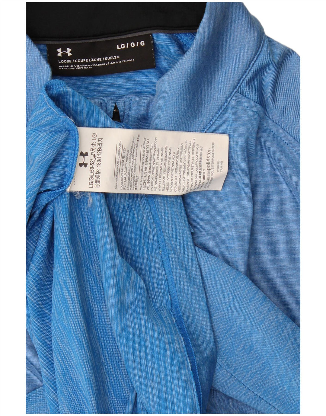 Ανδρική φόρμα πουλόβερ με φερμουάρ Under Armour Top Large Blue Polyester