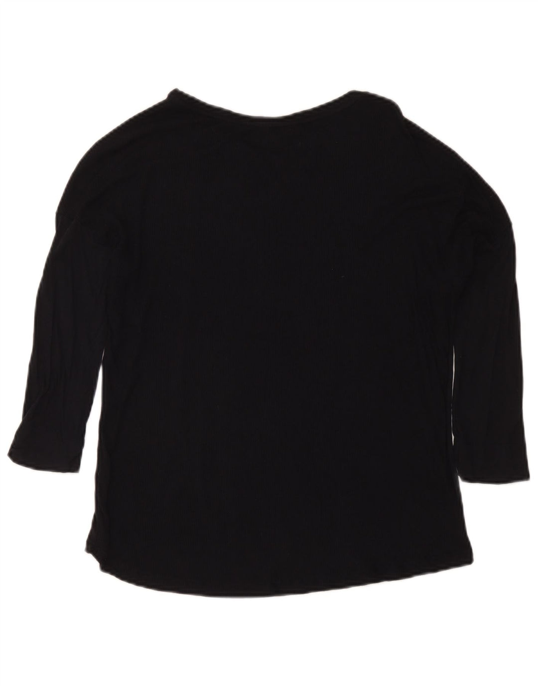 Massimo Dutti Damen Top 3/4 Ärmel UK 12 Medium Schwarz