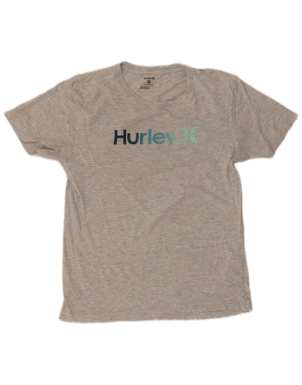Hurley T-Shirt Graphique Homme Petit Gris